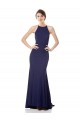 Crepe Esticado Comprimento Chão Cabeçada Sereia Vestidos de Madrinha / Vestidos de Noite / Vestidos de Festa em Promoção