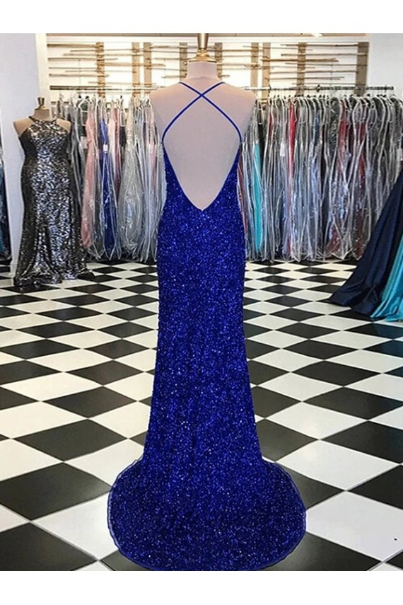 Lantejoulas Veludo Comboio Varredela Decote V Bainha Vestido de Noiva / Vestido de Festa em Promoção
