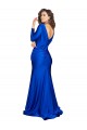 Cetim Sedoso Costas em V Comprimento Chão Decote V Sereia Longo Vestidos de Madrinha / Vestidos de Noite / Vestidos de Festa em Promoção