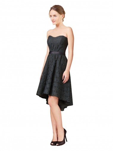Renda Alto Baixo Amor Linha A Vestidos de Madrinha / Vestidos de Cocktail / Vestidos de Homecoming em Promoção