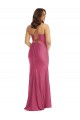 Cetim Sedoso Amarrar para trás Comprimento Chão Alças finas Sereia Vestidos de Madrinha / Vestidos de Noite / Vestidos de Festa em Promoção
