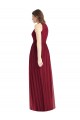 Chiffon Comprimento Chão Cabeçada Linha A Vestidos de Madrinha / Vestidos Formais em Promoção