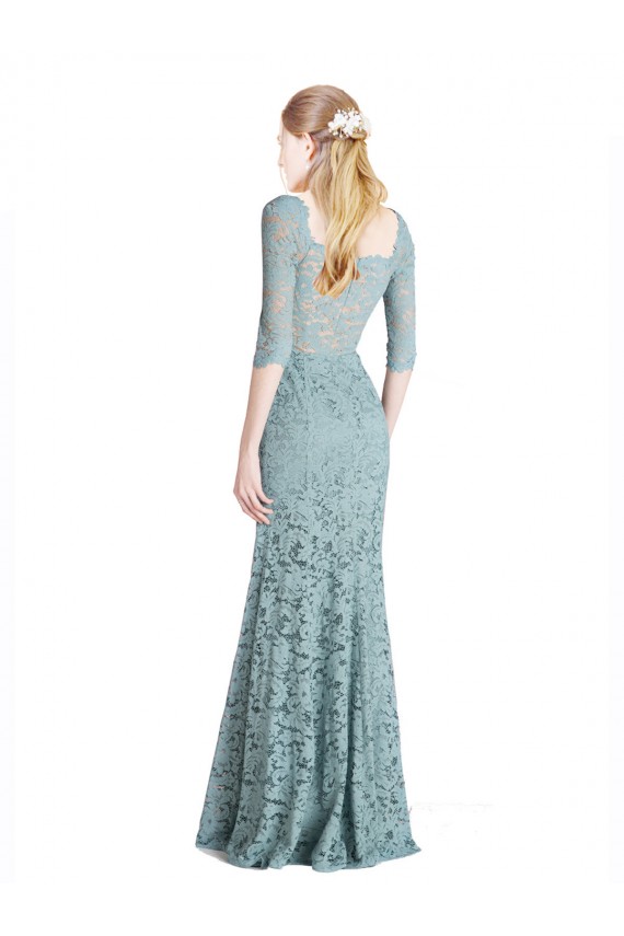 Renda Comprimento Chão Amor Linha A Vestidos de Madrinha / Vestidos de Festa em Promoção