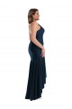 Cetim Sedoso Alto Baixo Alças finas Sereia Vestidos de Madrinha / Vestidos de Noite / Vestidos de Festa em Promoção