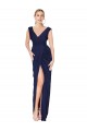 Chiffon Costas em V Comprimento Chão Decote V Sereia Vestidos de Madrinha / Vestidos de Noite / Vestidos de Festa em Promoção