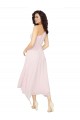 Chiffon Alto Baixo Um Ombro Linha A Vestidos de Madrinha / Vestidos de Cocktail / Vestidos de Homecoming em Promoção
