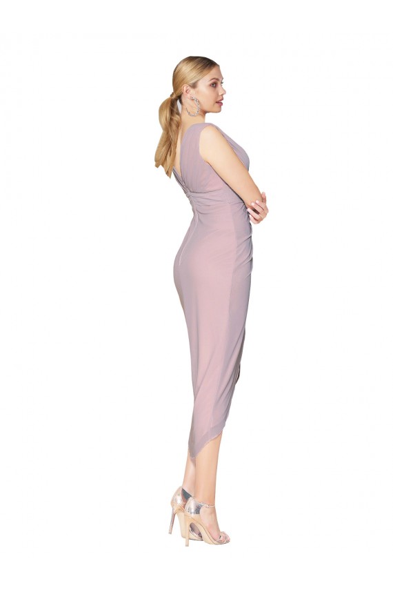 Chiffon Costas em V Alto Baixo Decote V Sereia Vestidos de Madrinha / Vestidos de Noite / Vestidos de Festa em Promoção