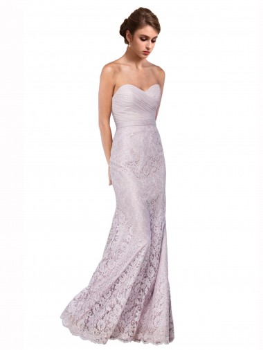 Renda Comprimento Chão Amor Sereia Longo Vestido de Madrinha / Vestido de Festa em Promoção