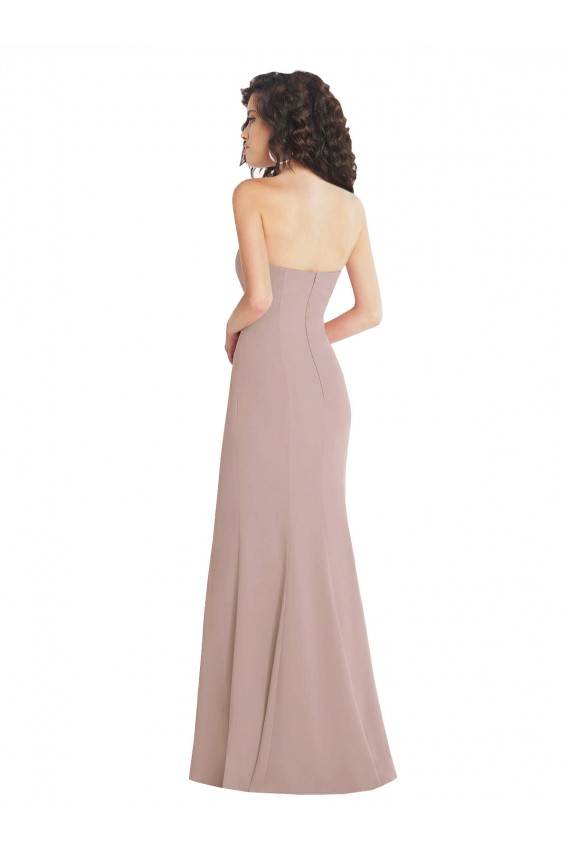 Crepe Esticado Comprimento Chão Amor Sereia Longo Vestidos de Madrinha / Vestidos de Noite / Vestidos de Festa em Promoção